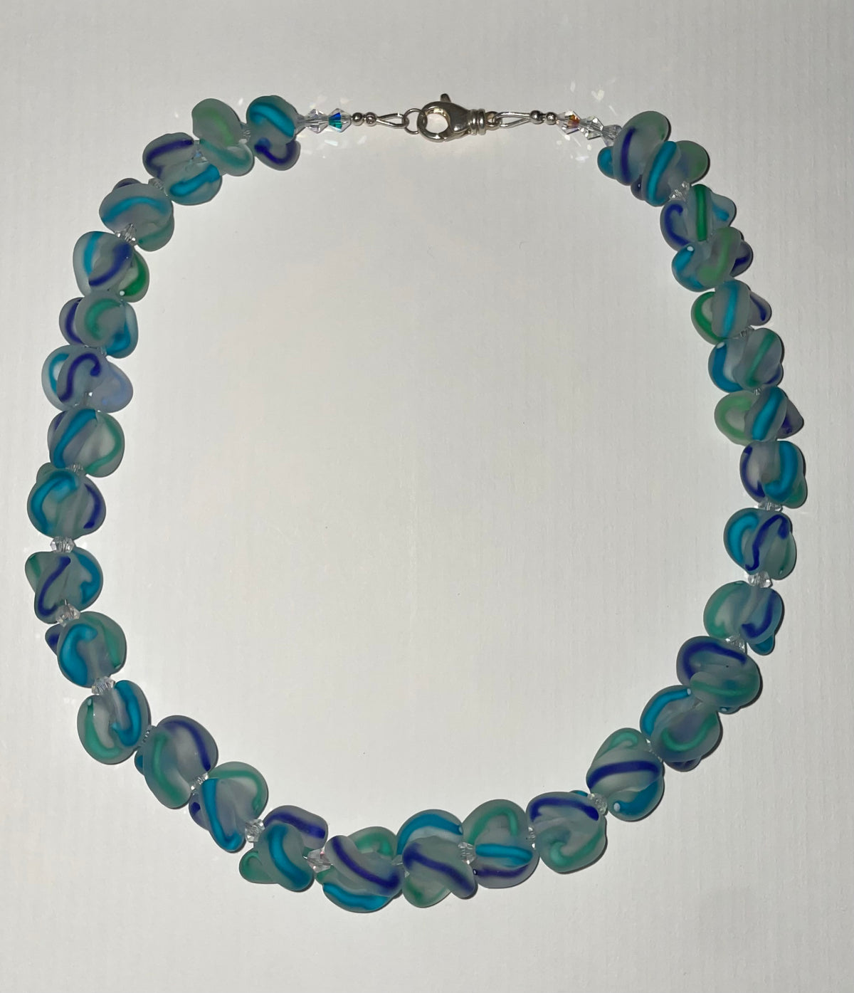 Waves in Blue Necklace