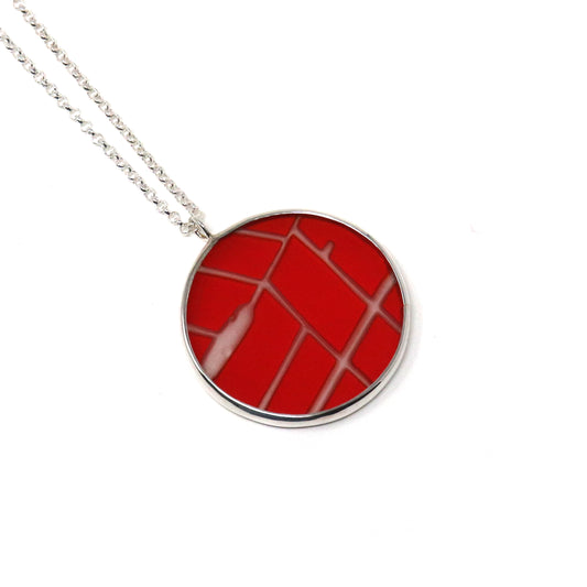 Red Flatbush Pendant