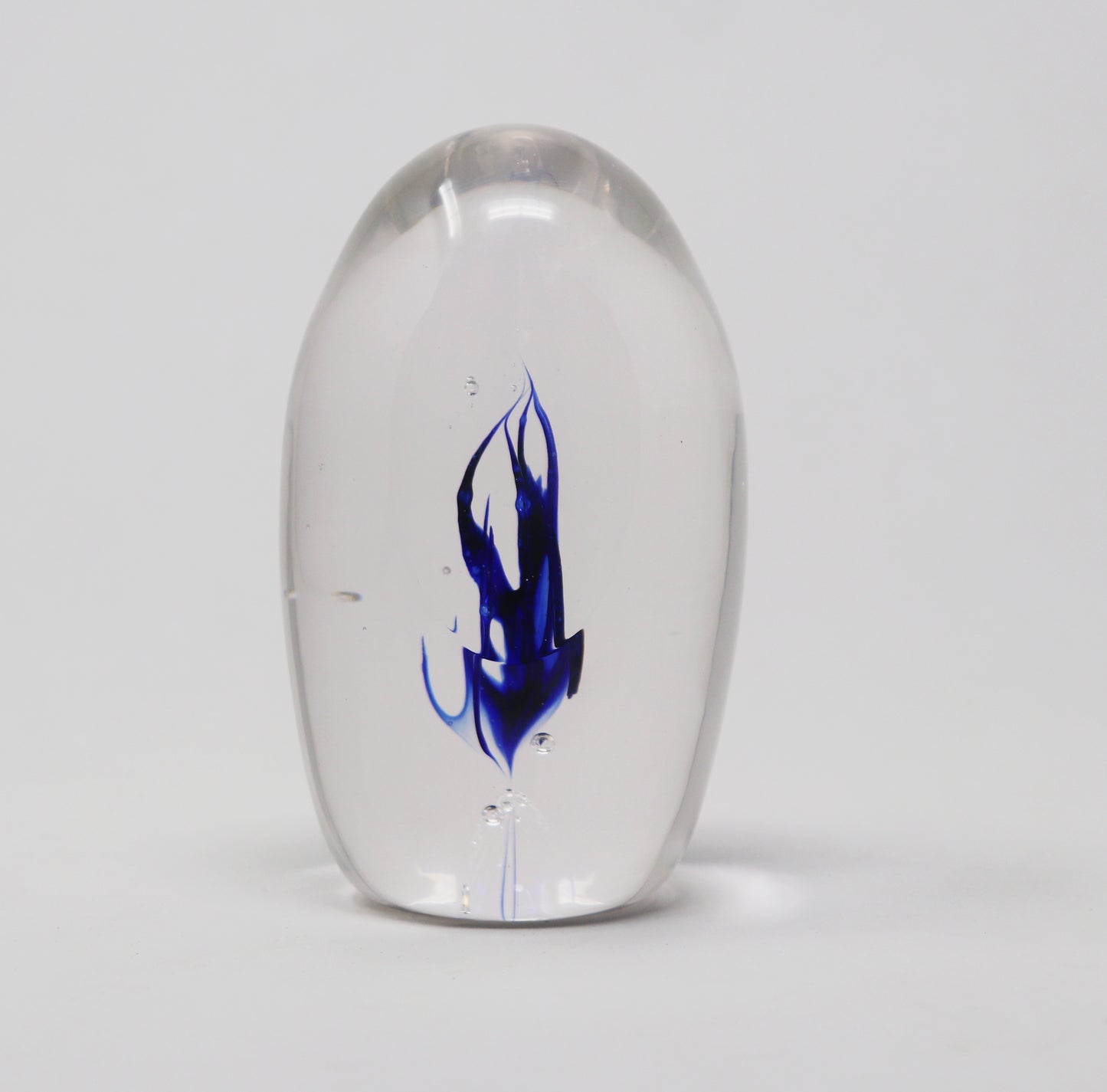 Blue Faceted Paperweight
