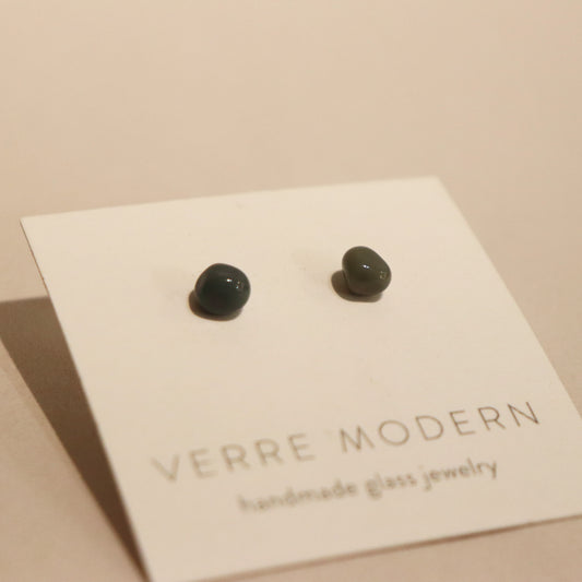 Mini Pebble Studs in Sterling Silver