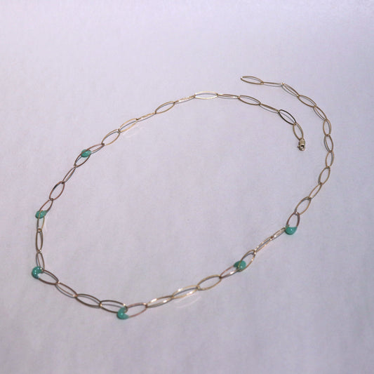 Woven Circuit Necklace in Gold