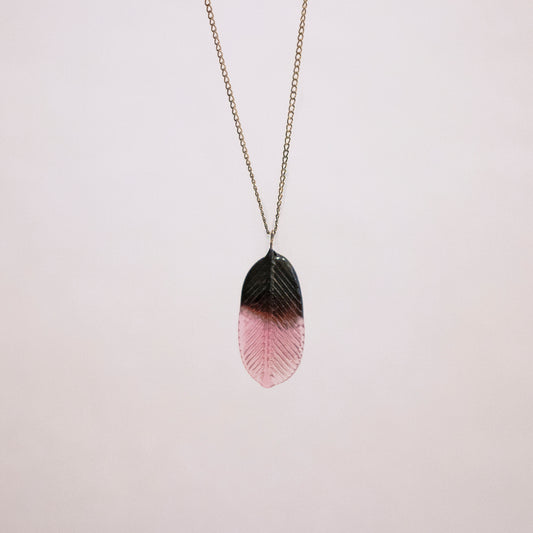 Feather Necklace in Gold
