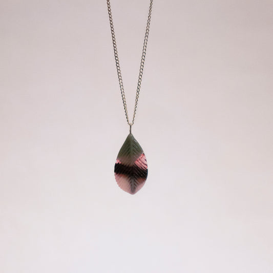 Feather Necklace in Silver