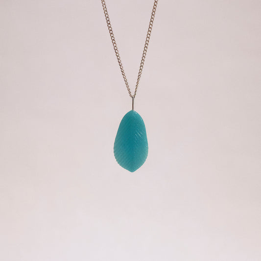 Single Feather Necklace in Silver