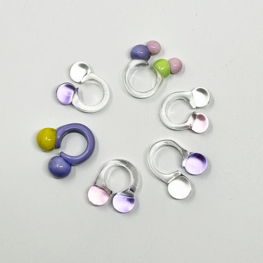 Pastel Diatomic Glass Ring