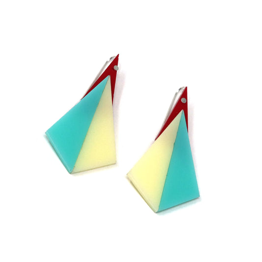 Three Piece Acrylic Earrings