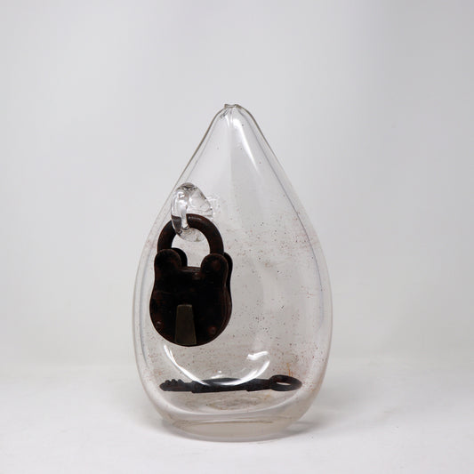 Enclosed Lock and Key Sculpture