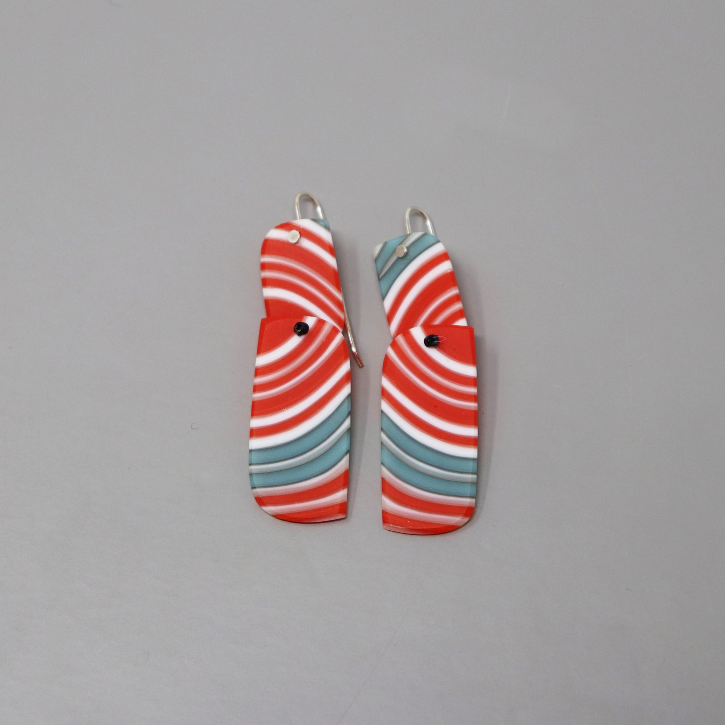 Two Piece Carved Drop Earrings