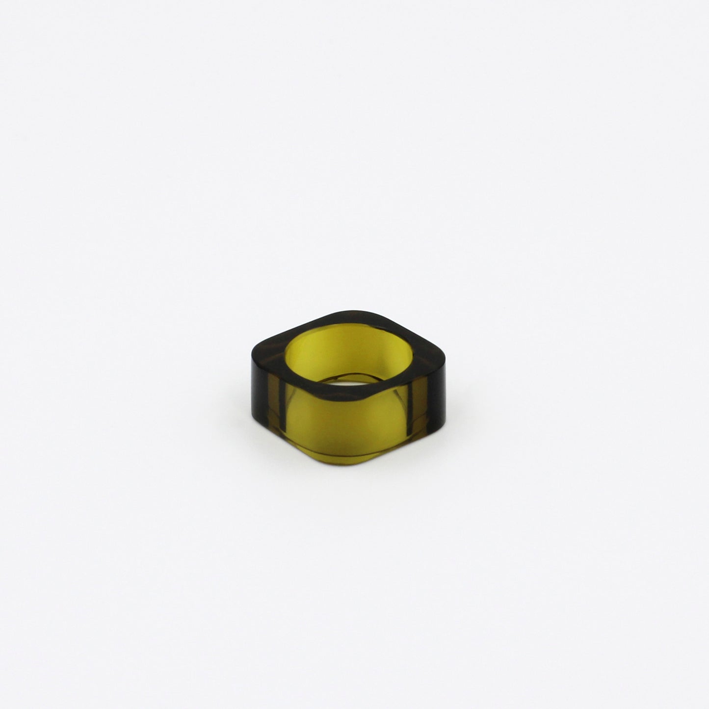 Olive Glass Ring