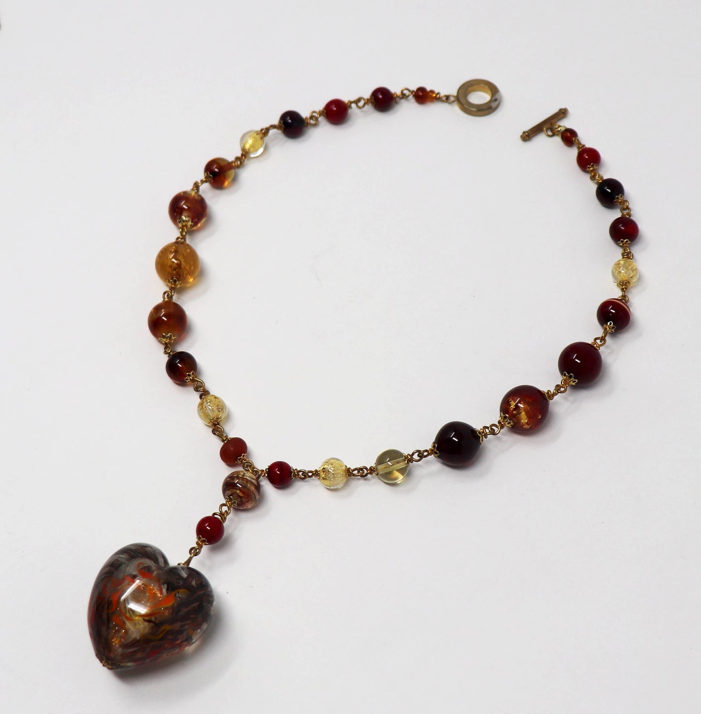 Beaded Murano Glass Necklace