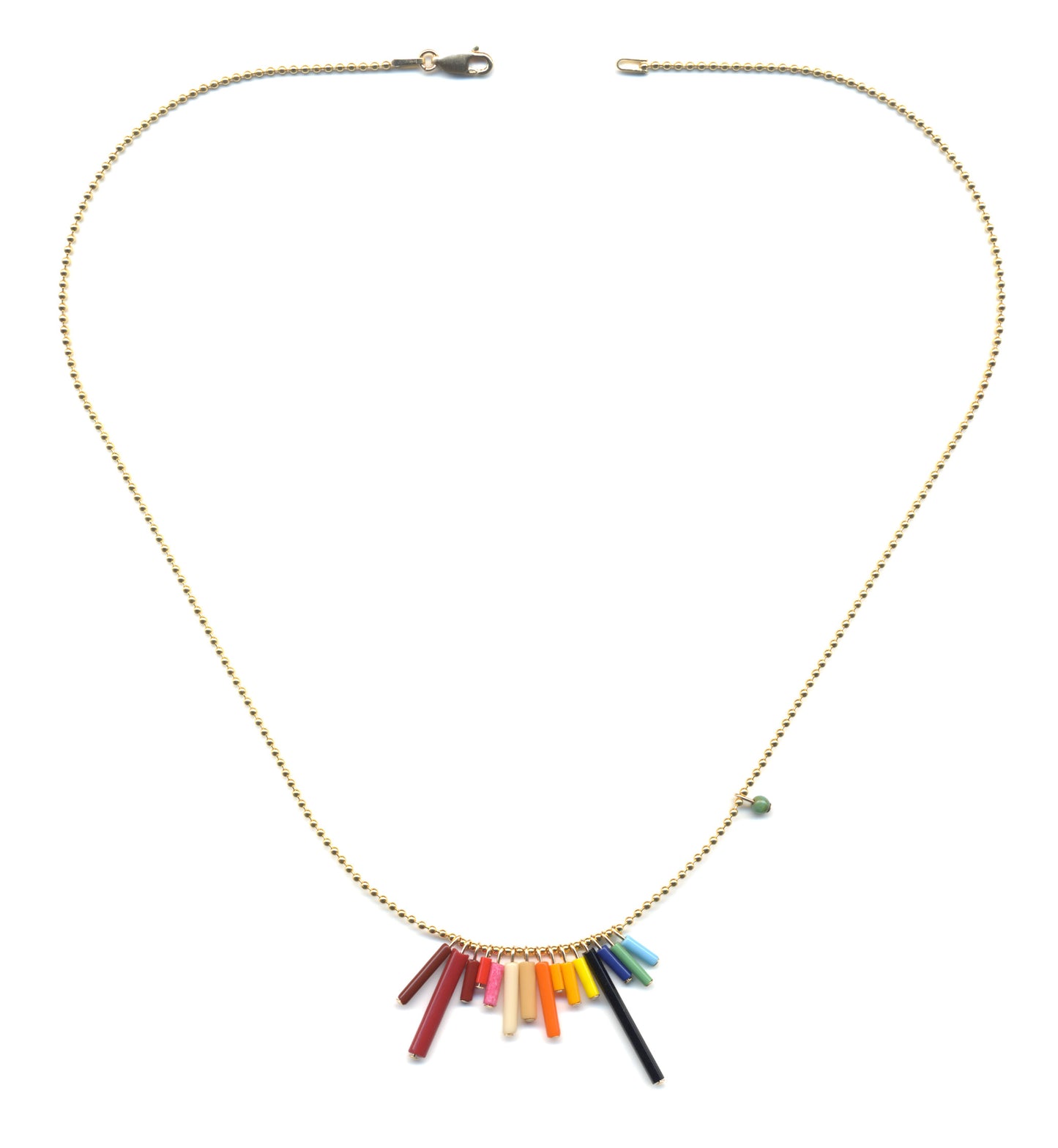 Mini rainbow chain necklace