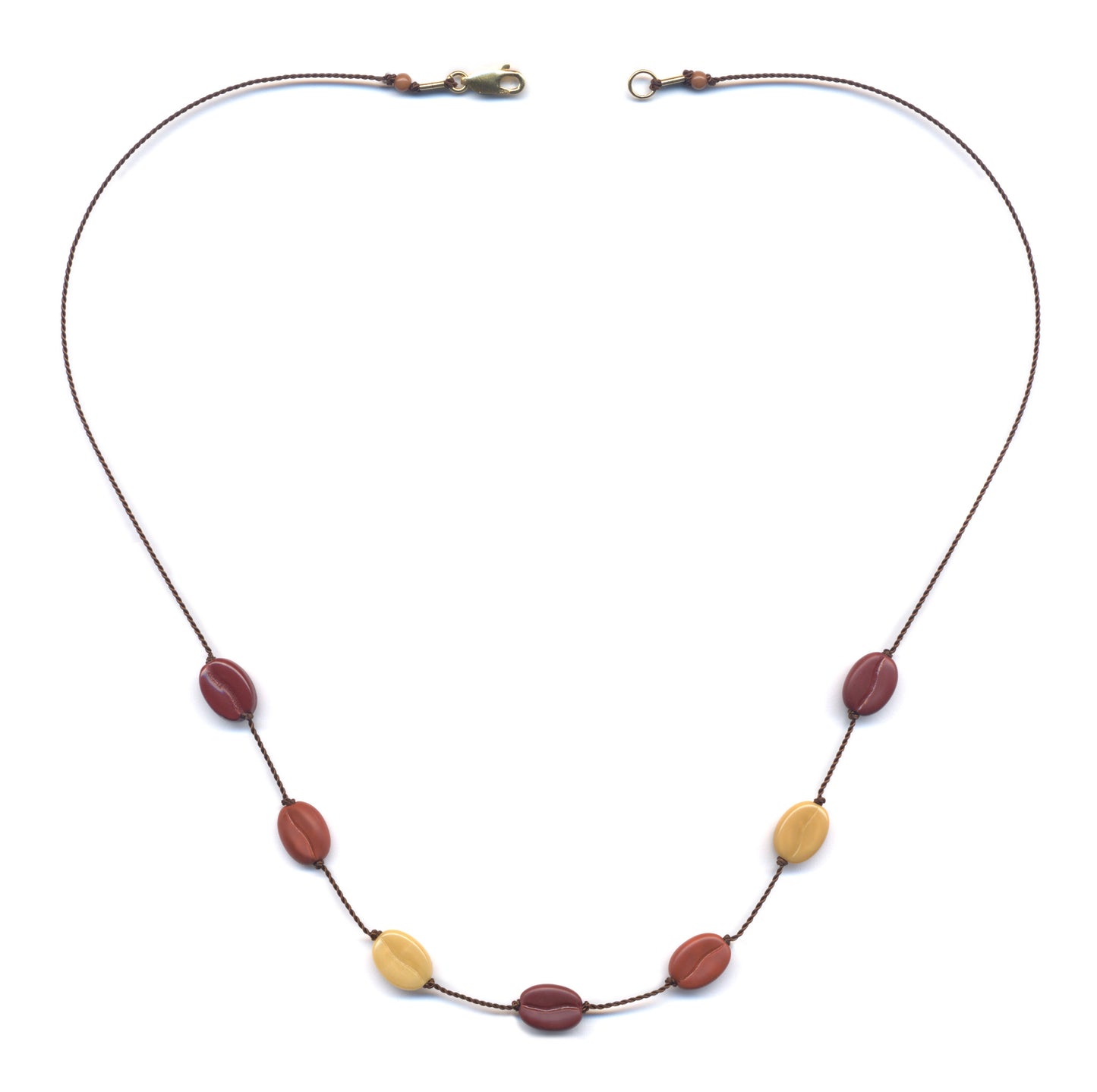 Coffee bean necklace