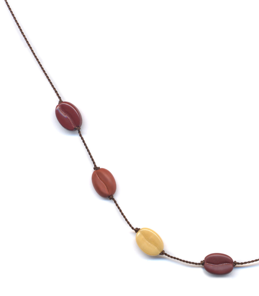 Coffee bean necklace