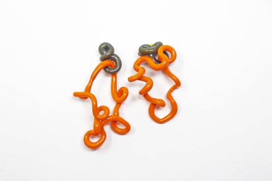 Knot and Squiggle Earrings