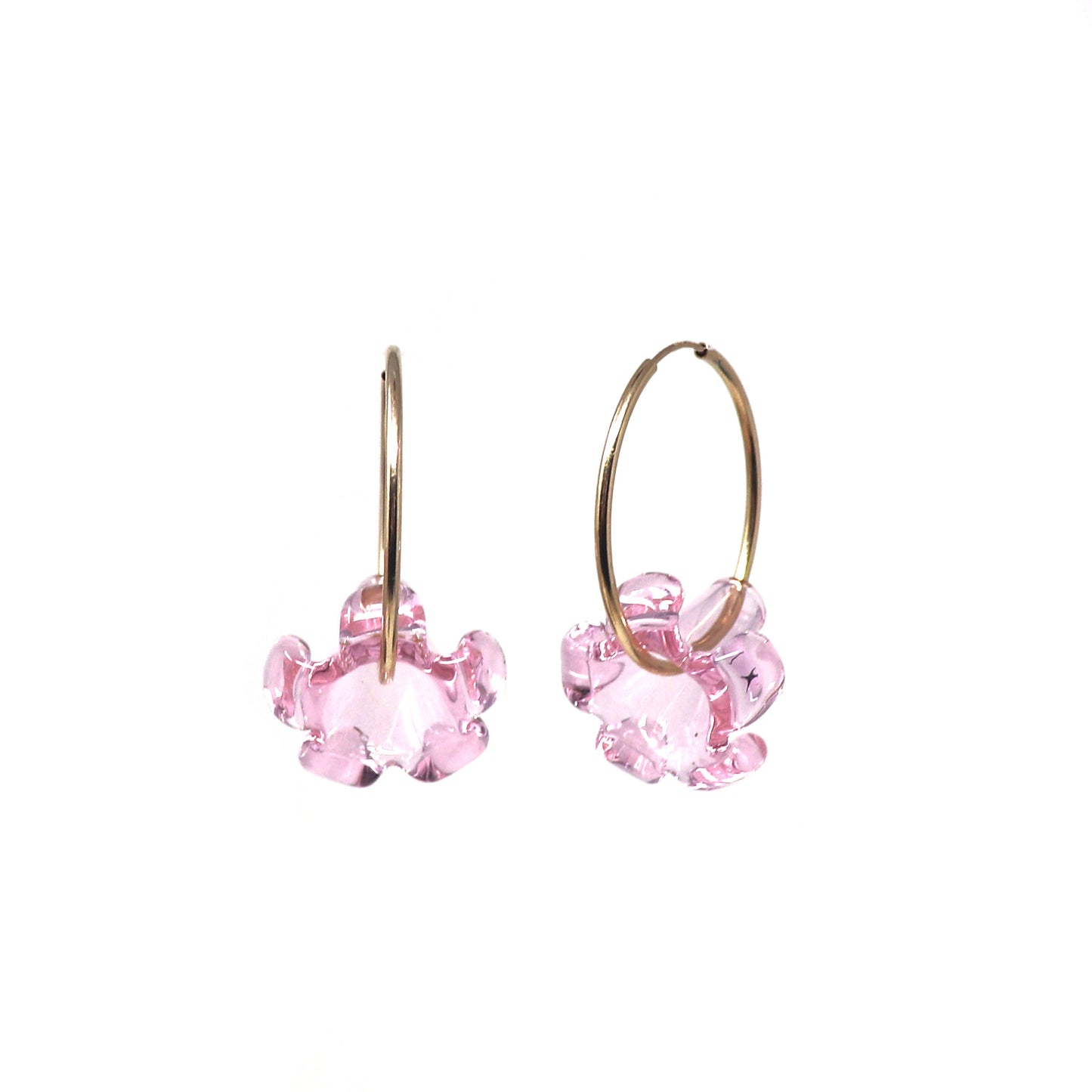 Puakenikeni Flower Hoop Earrings