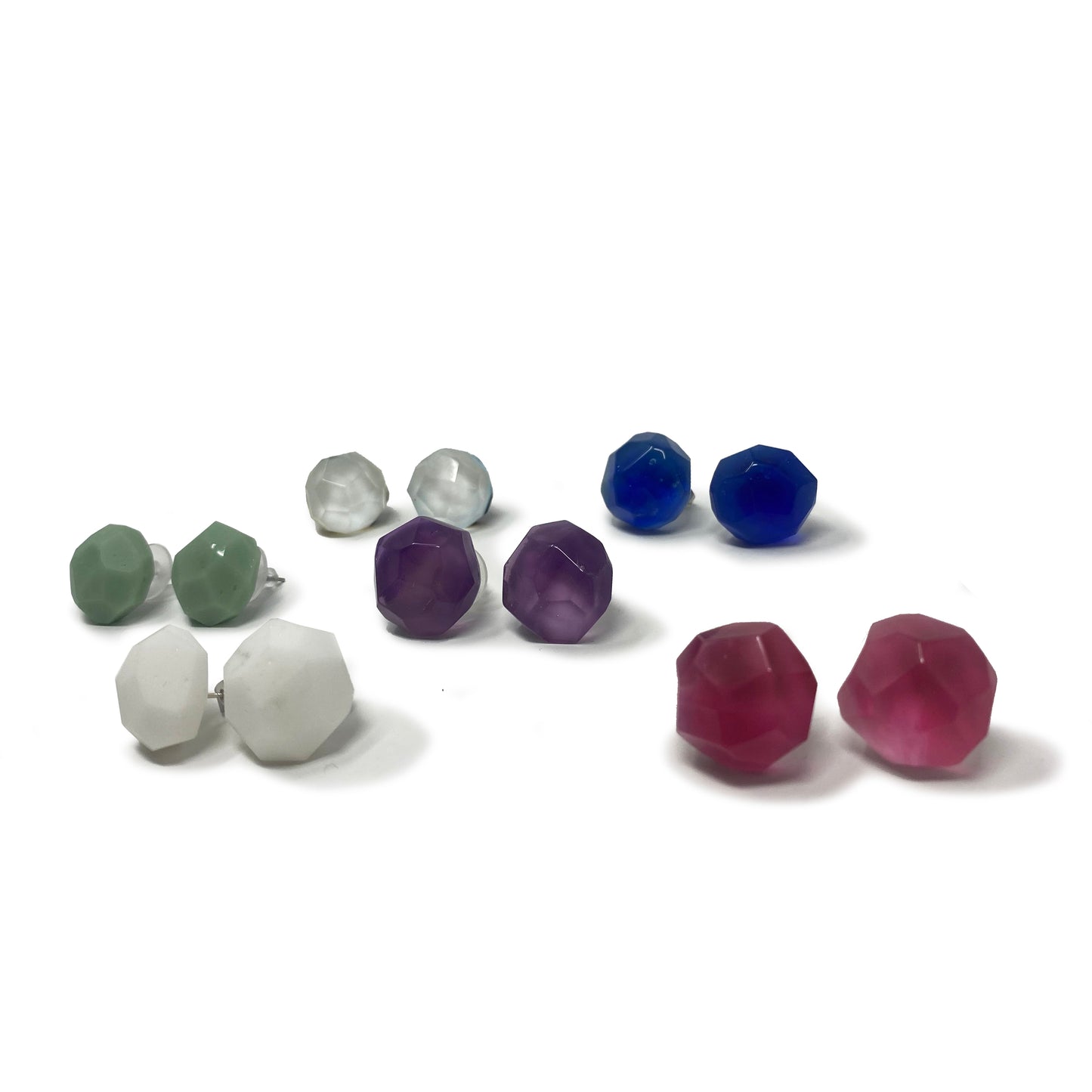 Faceted Gem Studs