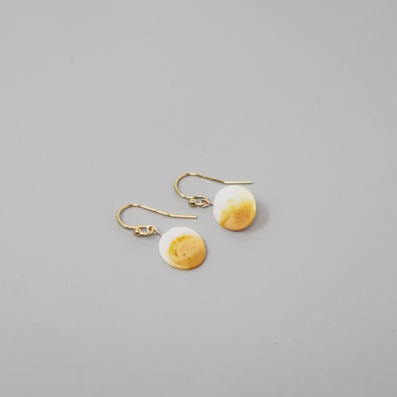 Recycled Glass Earrings in Gold Fill