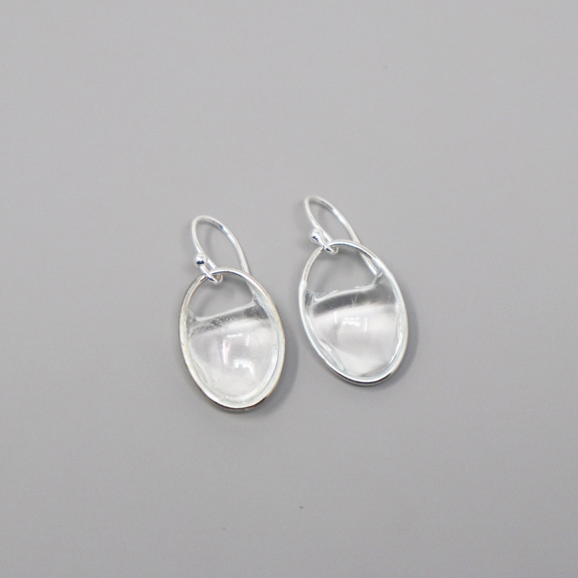 Lunette Medium Round Earring in Sterling