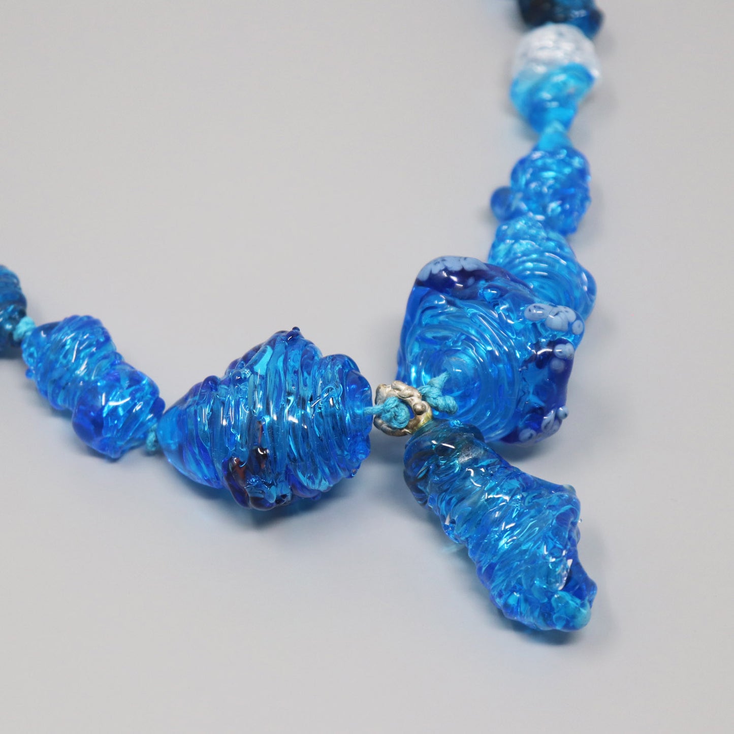 Heirloom Blue Glass Necklace