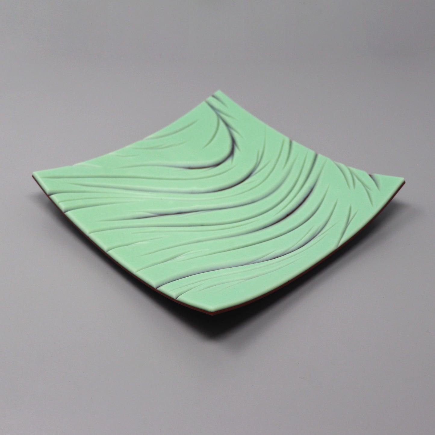 Mint & Chocolate Carved Plate