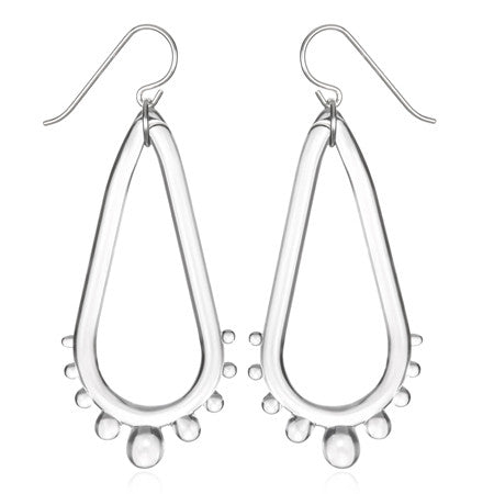 Tear Drop Wheel Earrings