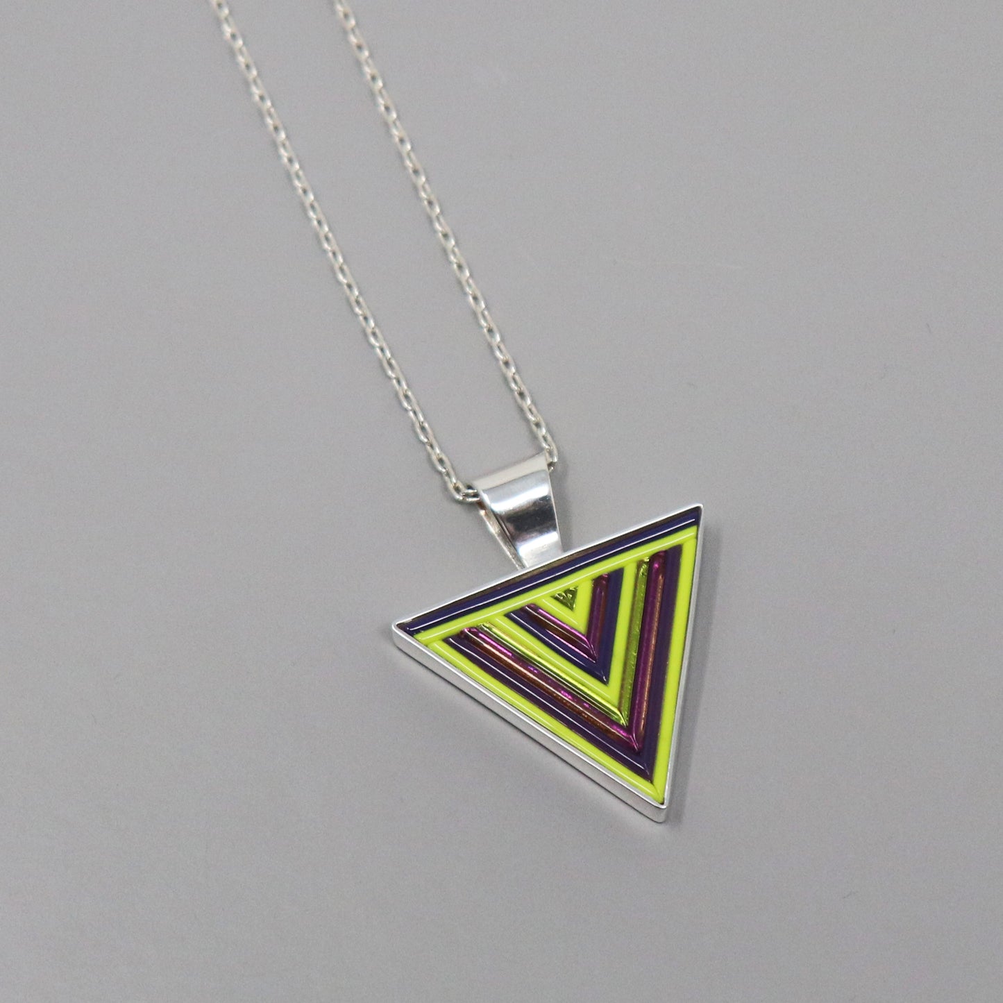 Spring Triangle Pendant Necklace